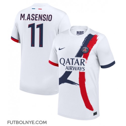 Camiseta Paris Saint-Germain Marco Asensio #11 Visitante Equipación 2024-25 manga corta